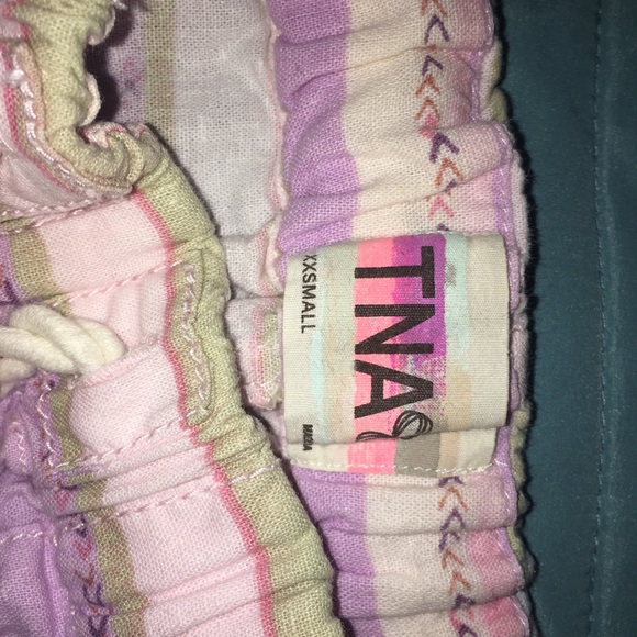 TNA multi coloured striped shorts - Picture 3 of 4